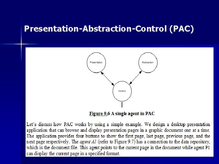 Presentation-Abstraction-Control (PAC) Presentation-Abstraction-Control (PAC)