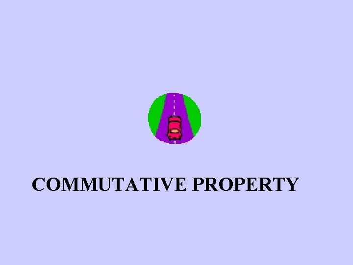 COMMUTATIVE PROPERTY 