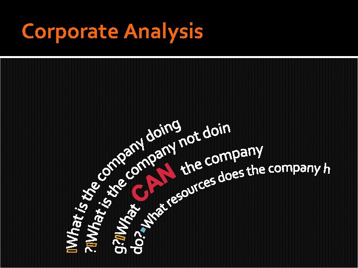 Corporate Analysis 