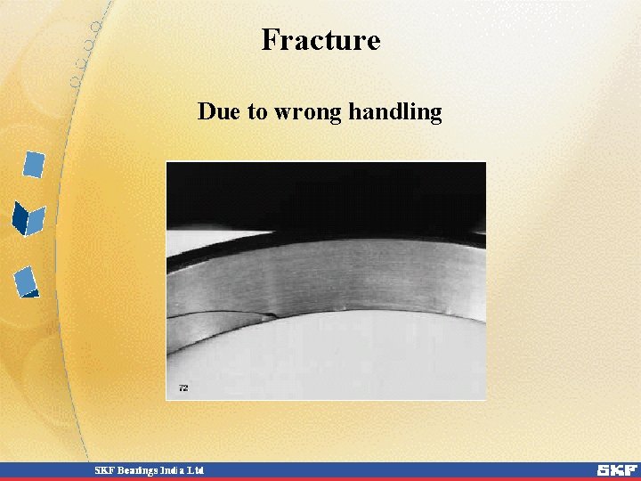 Fracture Due to wrong handling Fracture Due to wrong handling