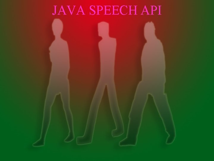 JAVA SPEECH API 