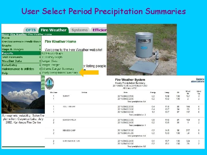 User Select Period Precipitation Summaries 28 