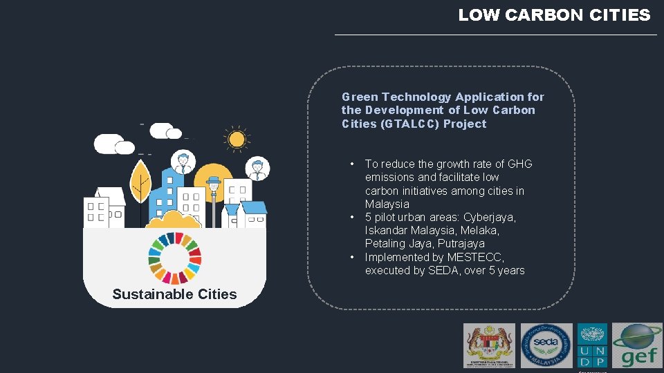 LOW CARBON CITIES Green Technology Application for the Development of Low Carbon Cities (GTALCC)