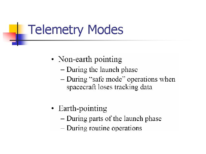 Telemetry Modes 