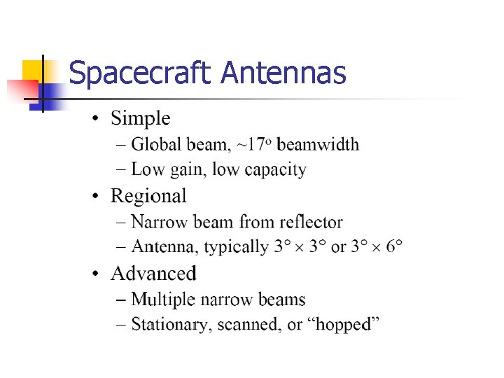 Spacecraft Antennas 