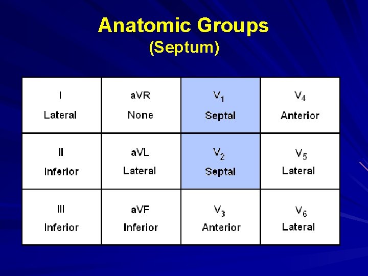 Anatomic Groups (Septum) 