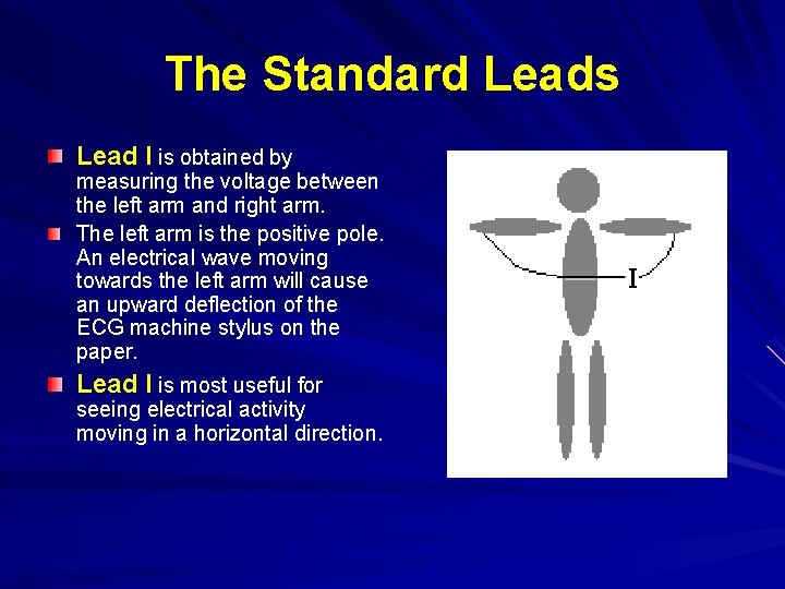 The Standard Leads Lead I is obtained by measuring the voltage between the left