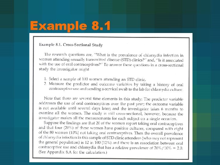 Example 8. 1 