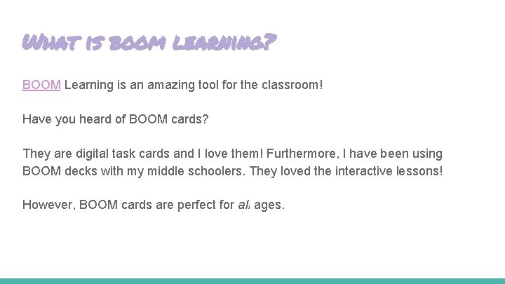 What is boom learning? BOOM Learning is an amazing tool for the classroom! Have