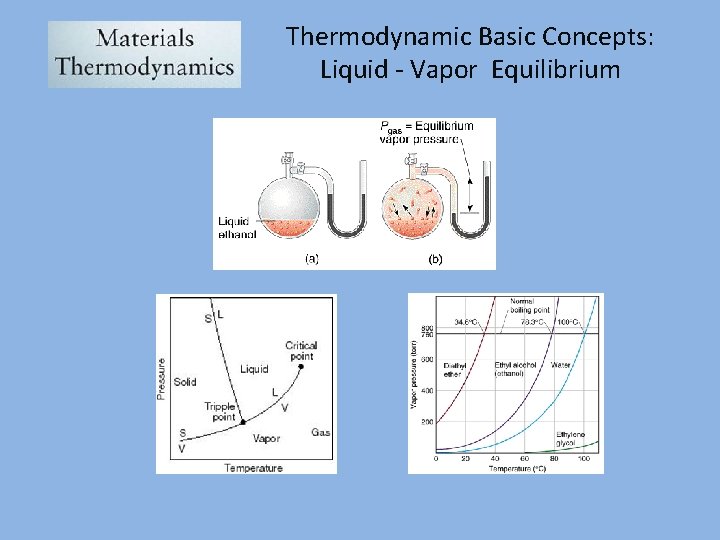 Thermodynamic Basic Concepts: Liquid - Vapor Equilibrium 