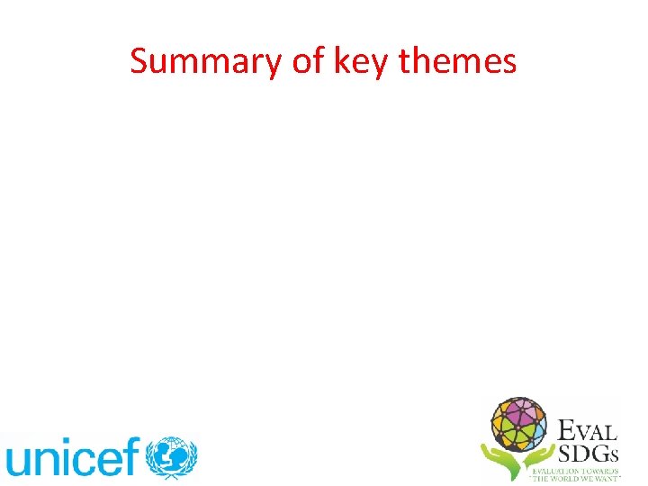 Summary of key themes 29 