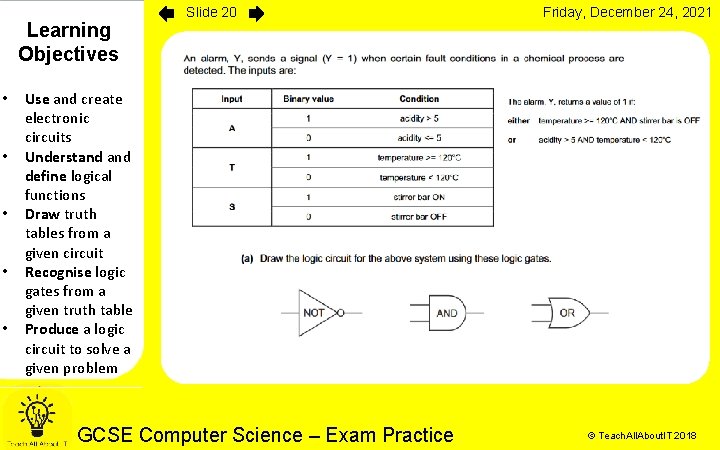 Learning Objectives • • • Slide 20 Friday, December 24, 2021 Use and create Learning Objectives • • • Slide 20 Friday, December 24, 2021 Use and create
