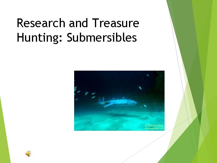 Research and Treasure Hunting: Submersibles 