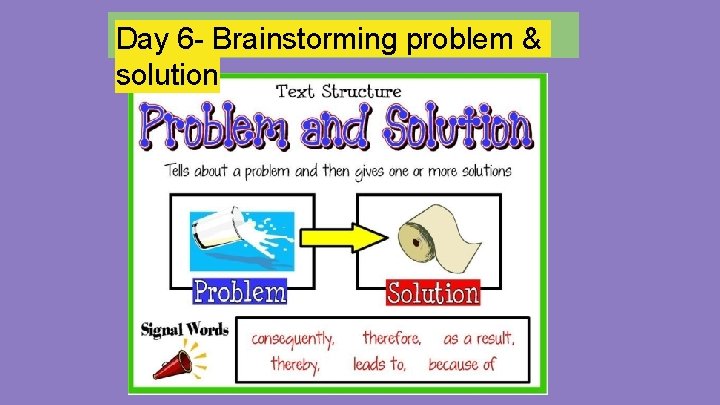 Day 6 - Brainstorming problem & solution 