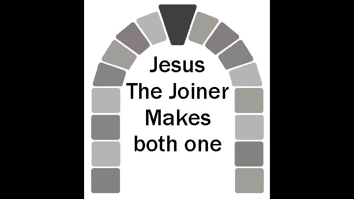 Jesus The Joiner Makes both one 