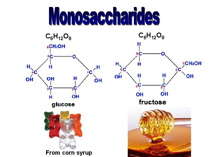Chemical Formulas C 6 H 12 O 6 From corn syrup C 6 H