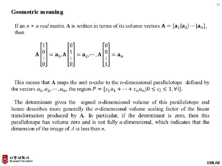 36 Geometric meaning EMLAB 
