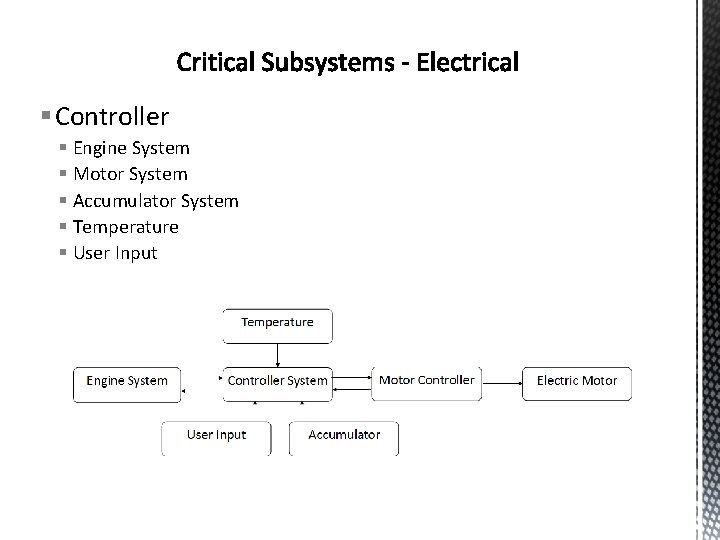 § Controller § Engine System § Motor System § Accumulator System § Temperature §