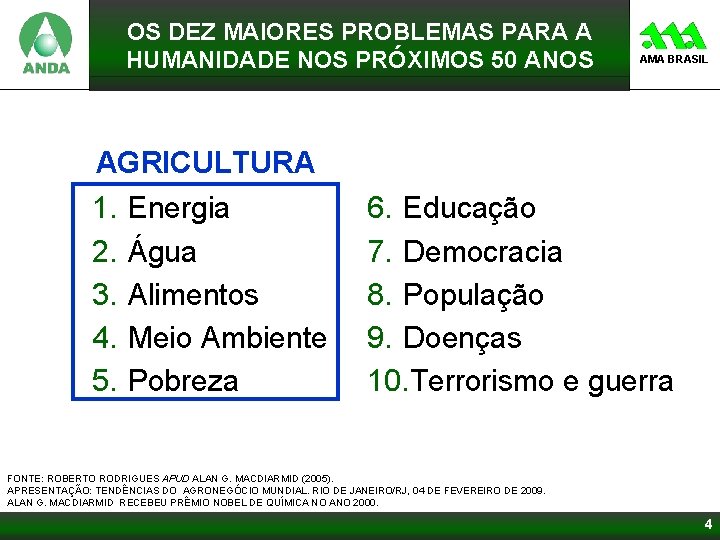 OS DEZ MAIORES PROBLEMAS PARA A HUMANIDADE NOS PRÓXIMOS 50 ANOS AMA BRASIL AGRICULTURA