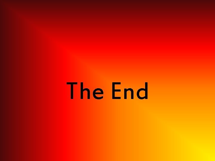The End 