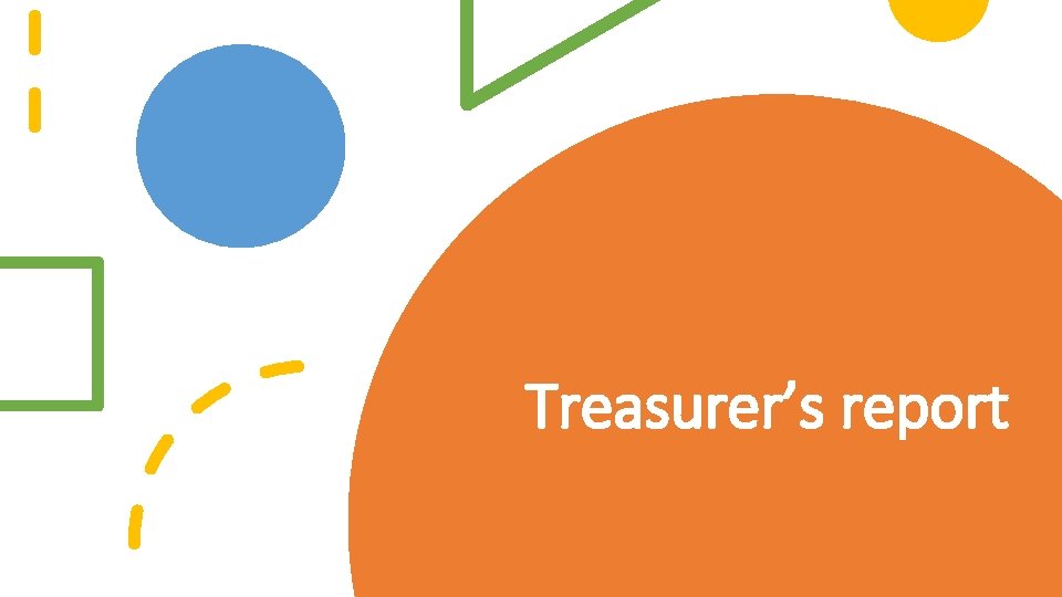 Treasurer’s report 