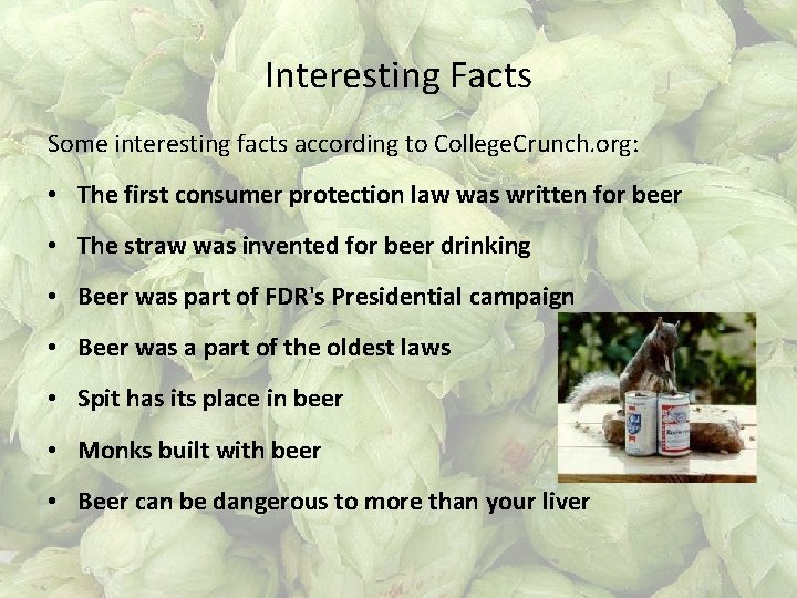 Interesting Facts Some interesting facts according to College. Crunch. org: • The first consumer
