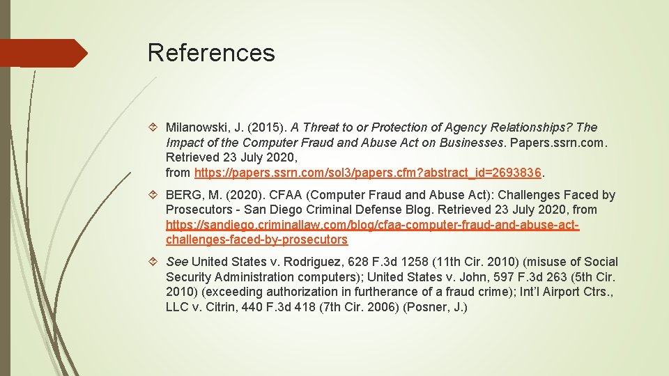 References Milanowski, J. (2015). A Threat to or Protection of Agency Relationships? The Impact