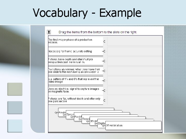 Vocabulary - Example 