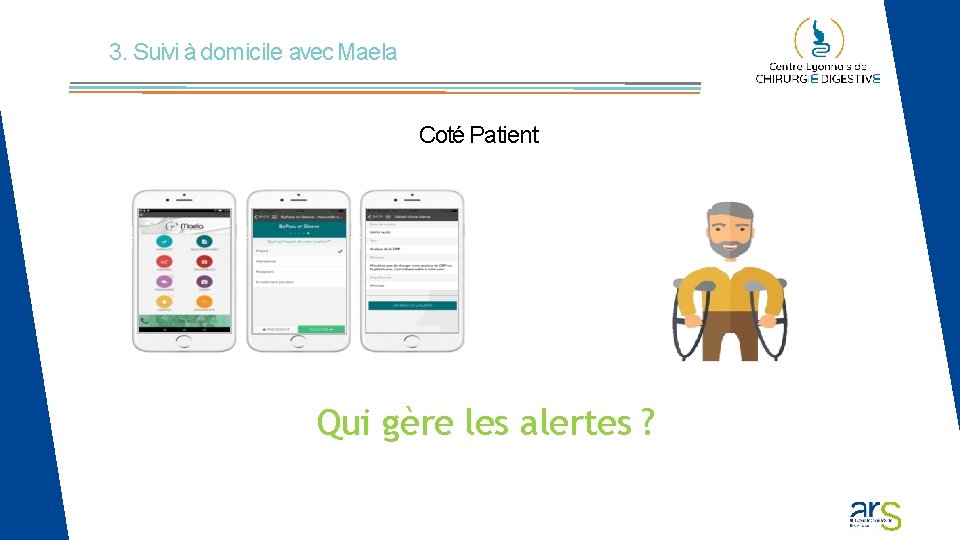 3. Suivi à domicile avec Maela Coté Patient Qui gère les alertes ? 3. Suivi à domicile avec Maela Coté Patient Qui gère les alertes ?