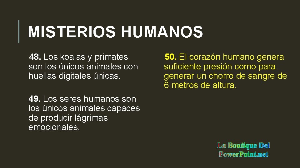 MISTERIOS HUMANOS 48. Los koalas y primates son los únicos animales con huellas digitales