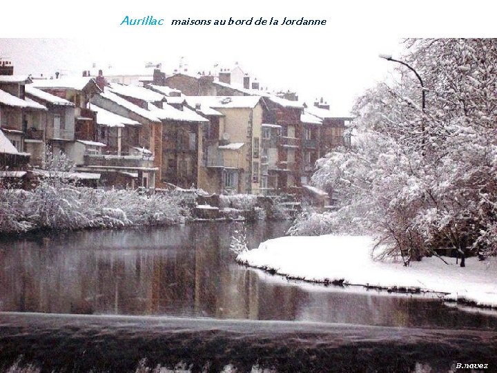 Aurillac maisons au bord de la Jordanne 