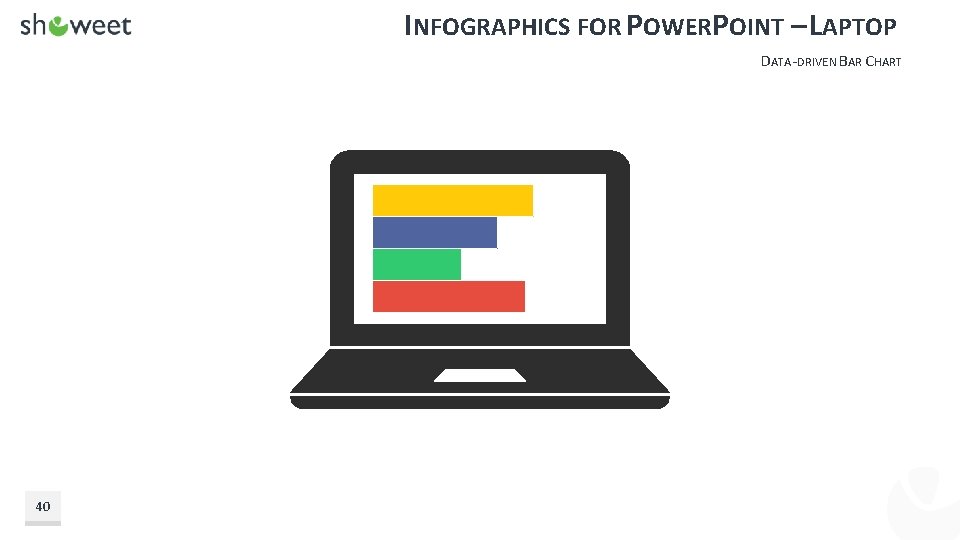 INFOGRAPHICS FOR POWERPOINT – LAPTOP DATA-DRIVEN BAR CHART 40 