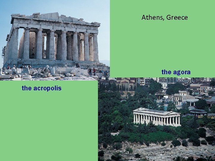 Athens, Greece the agora the acropolis 