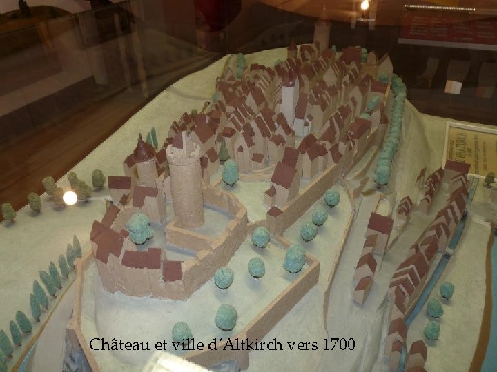 Château et ville d’Altkirch vers 1700 