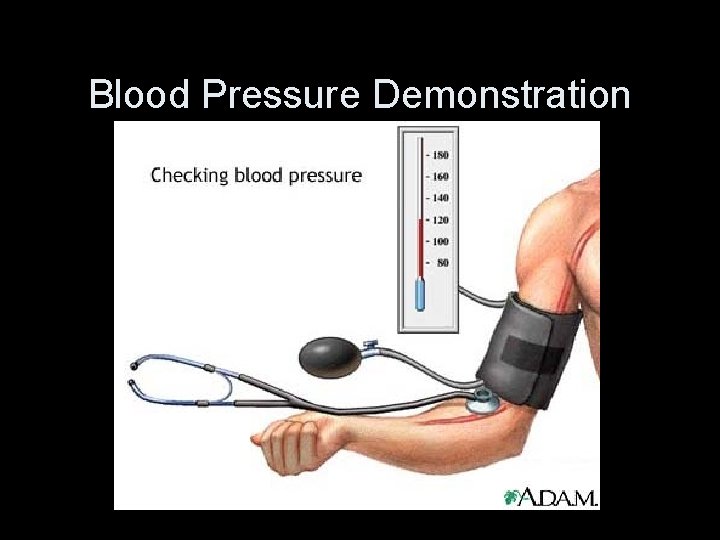 Blood Pressure Demonstration 