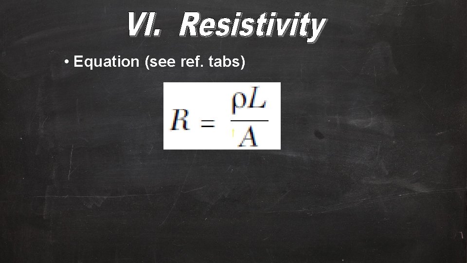  • Equation (see ref. tabs) ↑ 