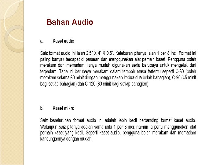 Bahan Audio 