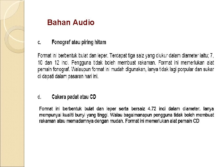 Bahan Audio 