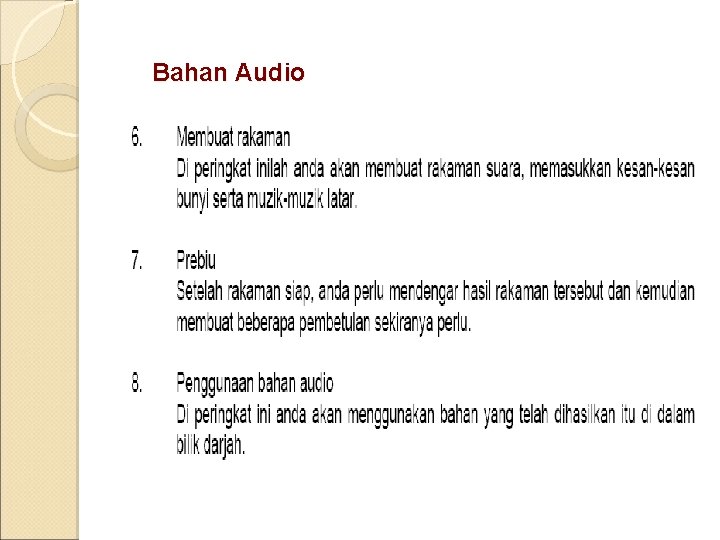 Bahan Audio 