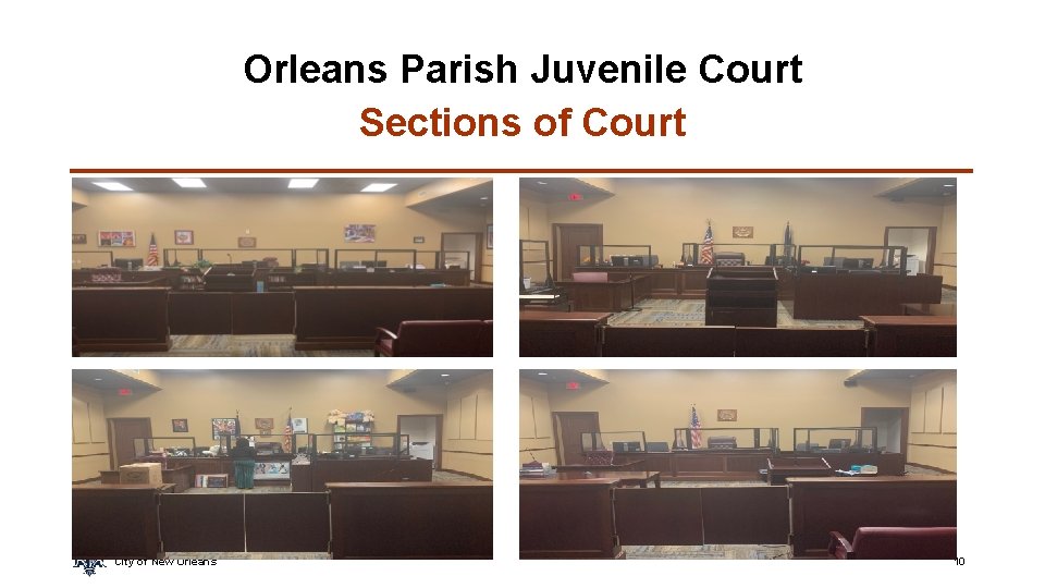 Orleans Parish Juvenile Court Sections of Court City of New Orleans 10 