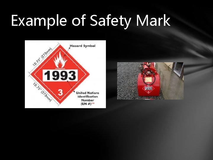Example of Safety Mark 