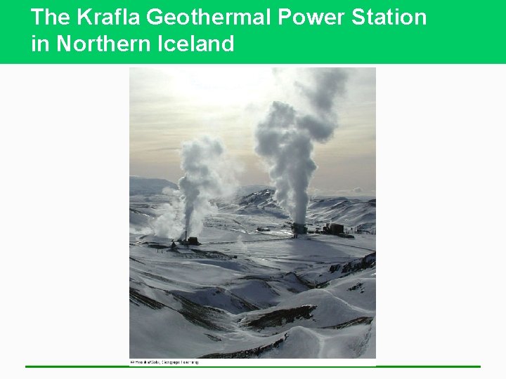 The Krafla Geothermal Power Station in Northern Iceland 