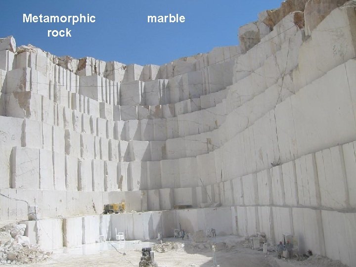 Metamorphic rock marble 