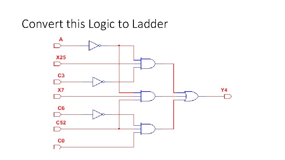 Convert this Logic to Ladder 