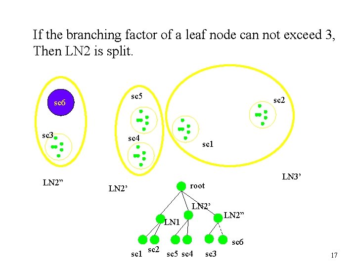 If the branching factor of a leaf node can not exceed 3, Then LN