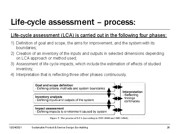 Life-cycle assessment – process: Life-cycle assessment (LCA) is carried out in the following four