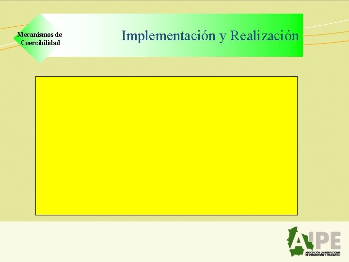 Mecanismos de Coercibilidad Implementación y Realización 