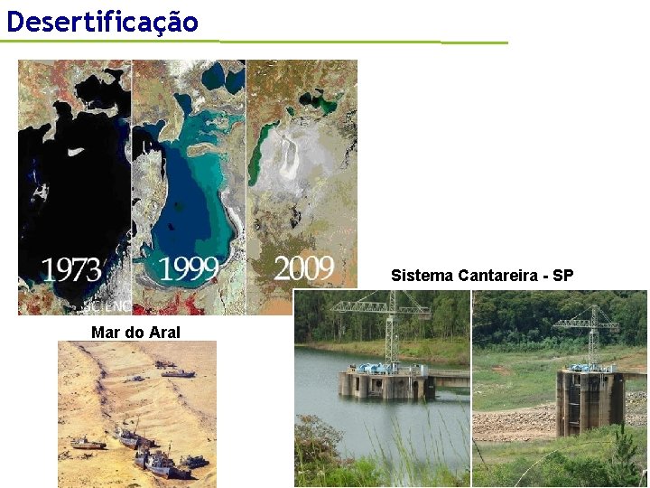 Desertificação Sistema Cantareira - SP Mar do Aral 