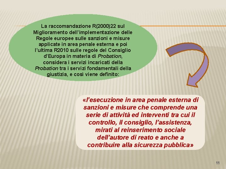 La raccomandazione R(2000)22 sul Miglioramento dell’implementazione delle Regole europee sulle sanzioni e misure applicate