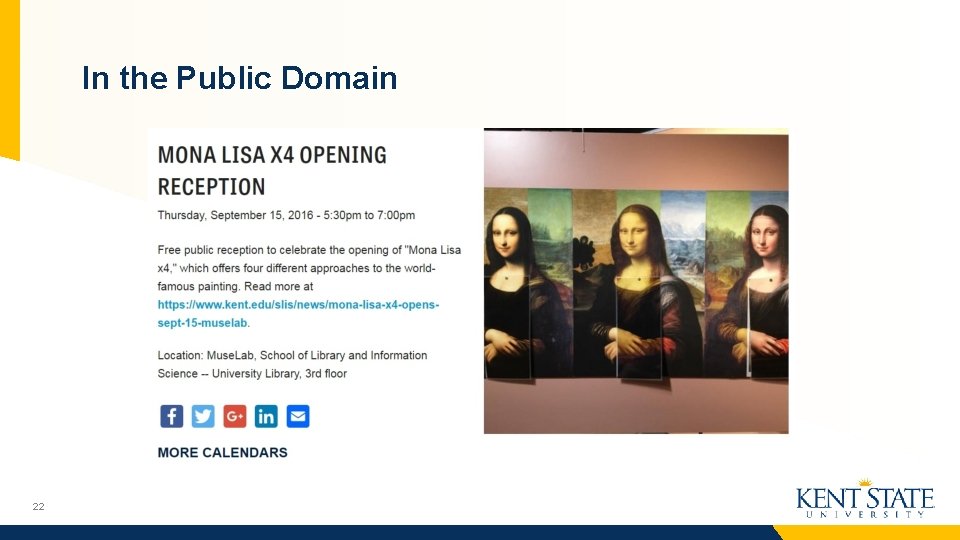 In the Public Domain 22 